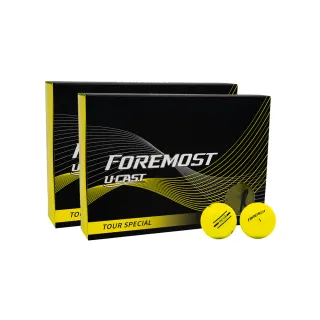 【Foremost】Pro-Tour X3  燦燦黃 三層球 高爾夫球(2024款  色球 漸變球 超遠距)