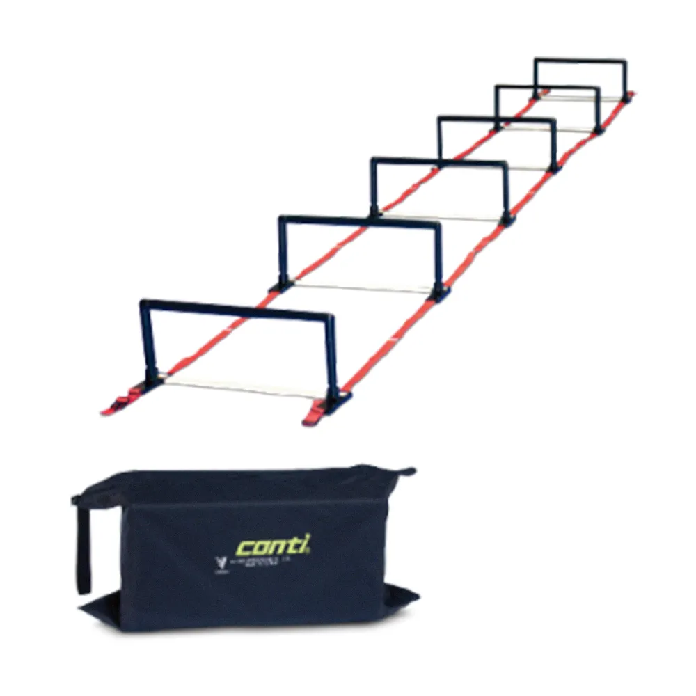 【Conti】原廠貨 升降式訓練用繩梯/敏捷/速度/爆發力 6組高低欄(T8630)