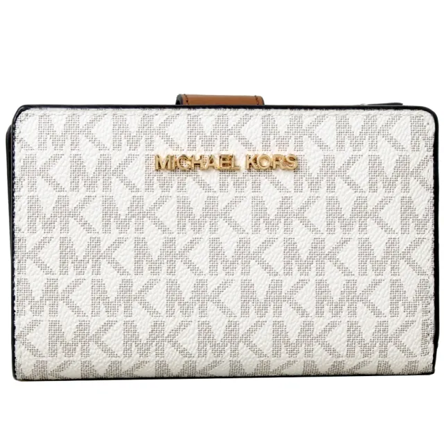 【Michael Kors】JET SET TRAVEL防刮皮革中夾(多色任選)