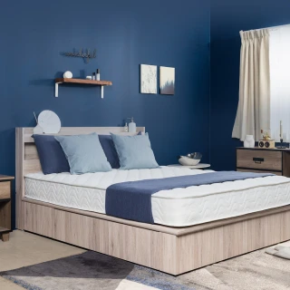 【H&D 東稻家居】放大空間3.5尺單人床組2件組-2色(床頭+床底)