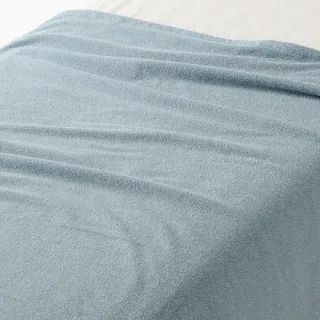 【MUJI 無印良品】棉圈絨毛巾毯/S/藍色 140*200cm