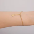 【Olivia Yao Jewellery】不對稱鍊條設計 不易掉色 14K合金珍珠鍊結手鍊(Lucky Charm Collection)