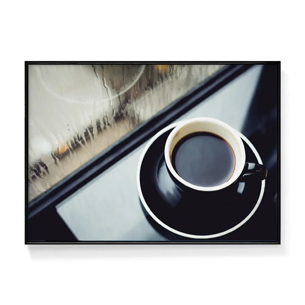 【菠蘿選畫所】來一杯咖啡 - 42x60cm(攝影咖啡裝飾掛畫/咖啡店裝飾/廚房掛畫/開店送禮)