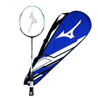 【MIZUNO 美津濃】入門穿線拍羽球拍附拍袋4U5黑X薄荷綠(73TTB22300)