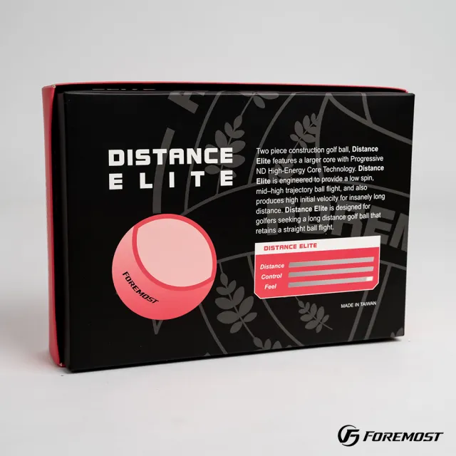 【Foremost】Distance Elite 嫩粉 二層球 高爾夫球(2024款 色球 小白球 超遠距)