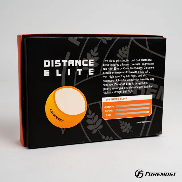 【Foremost】Distance Elite 柿橘 二層球 高爾夫球(2024款 色球 小白球 超遠距)
