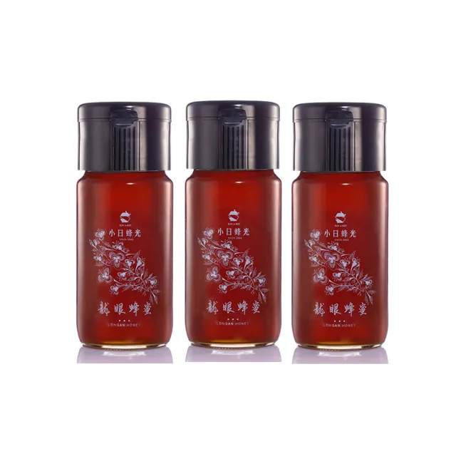 【小日蜂光】龍眼蜂蜜禮盒700g三罐組(品蜜行家公認頂級產區台南東山、花香醇厚、小農龍眼蜜)