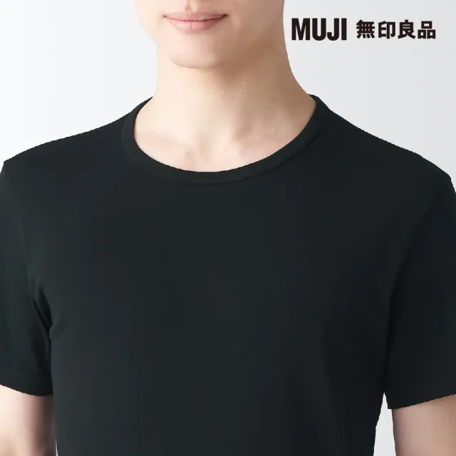 【MUJI 無印良品】男清爽舒適棉質圓領短袖T恤(共3色)