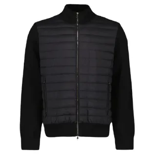 【MONCLER】春夏新款 男款 前襟羽絨拼接外套-黑色(1號USA-S、2號USA-M、3號USA-L、4號USA-XL)
