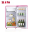【SAMPO 聲寶】99公升一級能效歐風復古美型系列定頻右開單門冰箱(SR-C10-P)