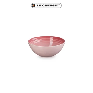 【Le Creuset】瓷器早餐穀片碗16cm(薔薇粉-無盒)