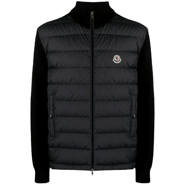 【MONCLER】男款 前襟羽絨拼接外套-黑色(1號USA-S、2號USA-M、3號USA-L、4號USA-XL、5號USA-XXL)
