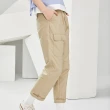 【Dickies】女款沙色純棉附腰帶口袋設計工裝長褲｜DK010236CH1