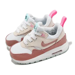 【NIKE 耐吉】童鞋 Air Max 1 EZ TD 粉紅 白 小童 學步鞋 親子鞋 經典 復古(DZ3309-101)