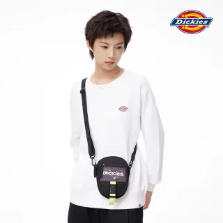 【Dickies】男女款黑色輕便橢圓插扣斜背小包｜DK011078BLK