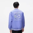 【Dickies】男款淺紫色背後地球Logo印花棒球外套｜DK010912D05