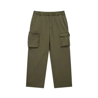 【Dickies】男款軍綠色立體口袋休閒工裝長褲｜DK011011MGR