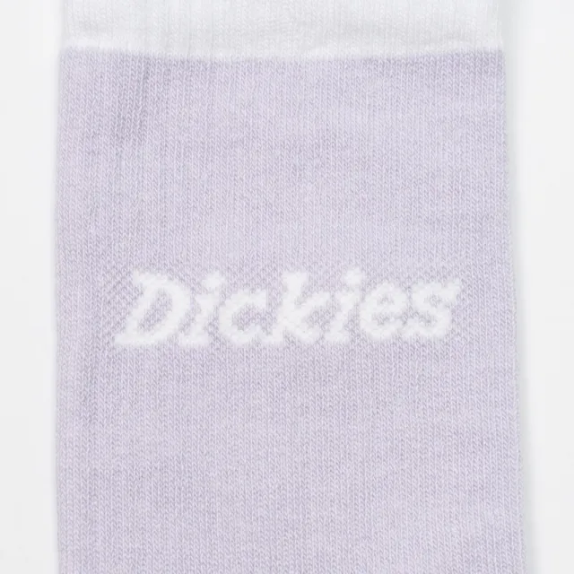 【Dickies】Dickies男女款宇宙藍紫色簡約品牌Logo撞色中筒襪（二雙入）｜DK013036H18