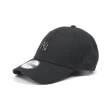 【NEW ERA】棒球帽 Metal Mini LOGO MLB 黑 940帽型 可調式帽圍 紐約洋基 NYY 老帽(NE11866871)