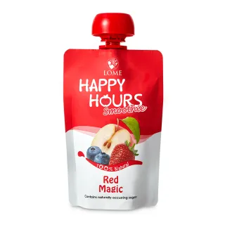 【HAPPY HOURS】生機纖果飲100g-6包(蘋果/藍莓/草莓)