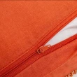 【HOLA】艾禮思緹花編織棉質抱枕套30x60cm 磚瓦紅