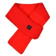 【CS22】智能發熱圍巾USB冬季加熱圍巾護頸防寒圍脖4色(藏青/撒旦黑/珊瑚灰/條紋紅)