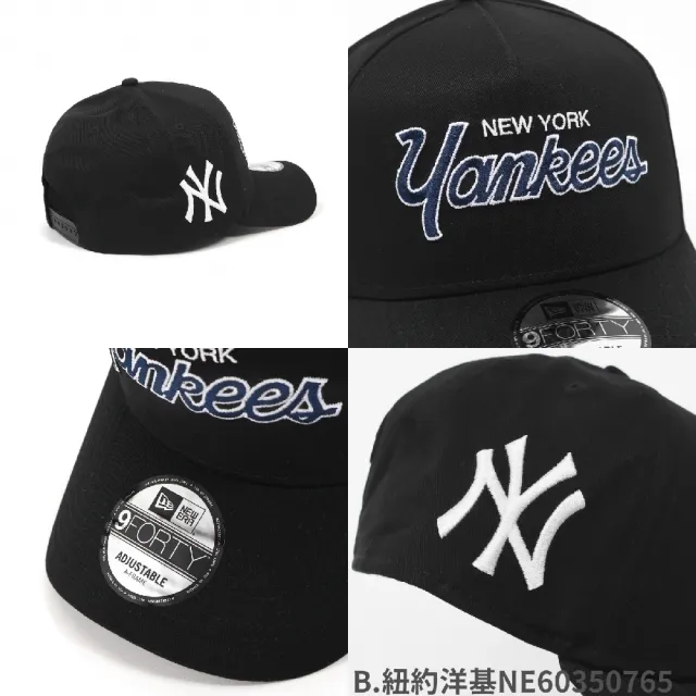 【NEW ERA】棒球帽 AF Script MLB NFL 940帽型 可調式帽圍 帽子 老帽 單一價(NE60350768)