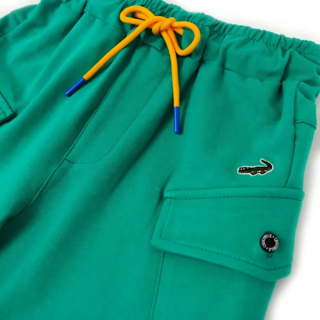 【Crocodile Junior 小鱷魚童裝】『小鱷魚童裝』大口袋撞色綁帶短褲(產品編號 : C65630-04 小童款)