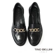 【TINO BELLINI 貝里尼】義大利進口全真皮金鍊樂福鞋FYLV031(黑色)