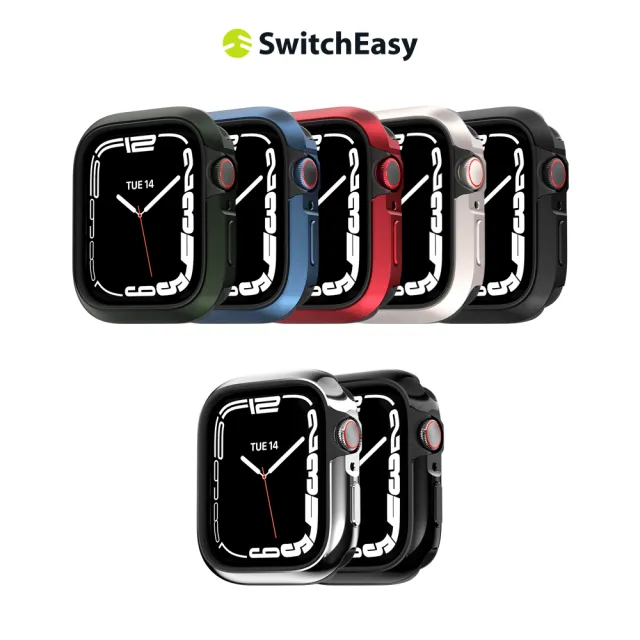 【SwitchEasy 魚骨牌】Apple Watch 8/7 45mm Odyssey Glossy Edition 奧德賽金屬手錶保護殼