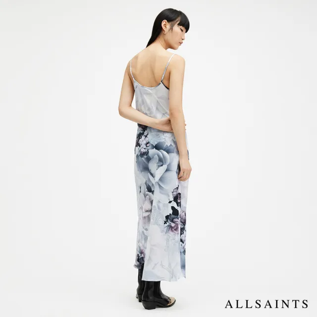 【ALLSAINTS】BRYONY VALLEY 花卉印花修身中長版洋裝 WD628Z(修身版型)