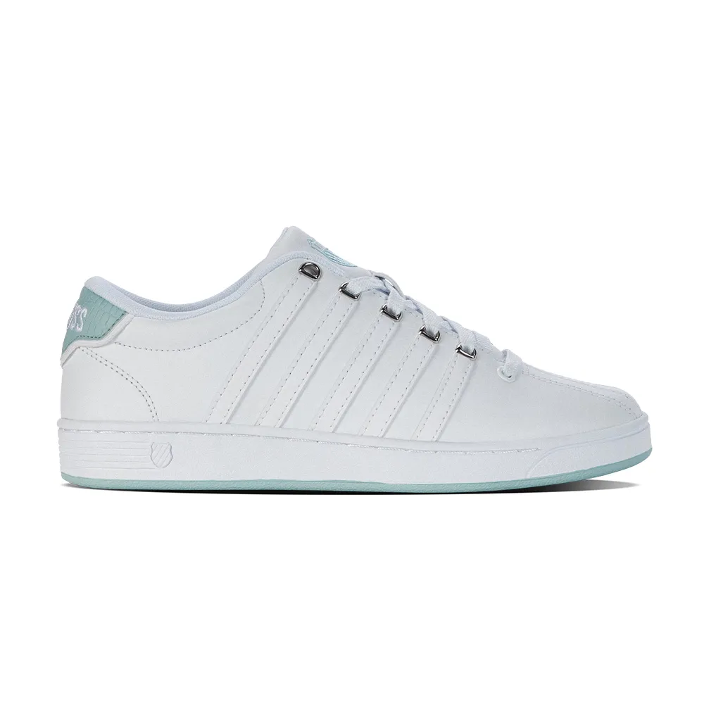 【K-SWISS】時尚運動鞋 Court Pro II CMF-女-白/粉綠(93629-994)