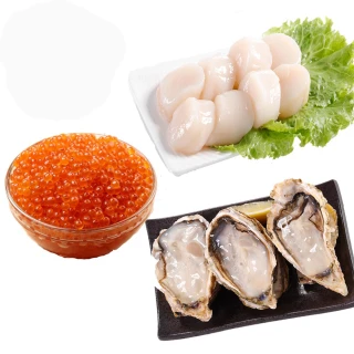 【華得水產】日本水產 6包組(干貝+牡蠣+鮭魚卵)