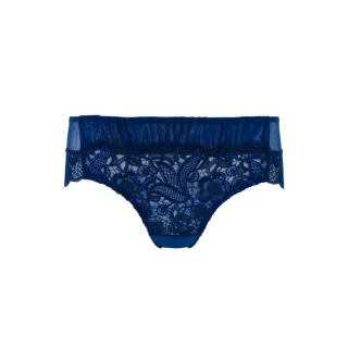【Ladies 蕾黛絲】亞麻花御見花平口內褲 M-EL(深邃藍)