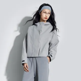 【GAP】女裝 防風防雨連帽外套-灰色(890008)