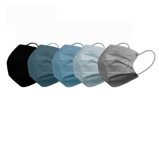 【S.H. 上好生醫】成人｜簡約灰藍｜50入裝 醫療防護口罩(台灣製造 雙鋼印)