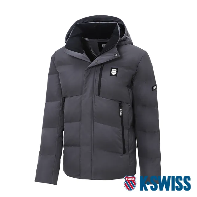 【K-SWISS】羽絨外套 Down Jacket-男-灰(109133-057)