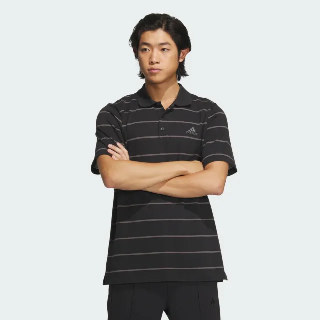 【adidas 愛迪達】運動 休閒 上衣 POLO衫 FI STRIPE POLO(IT3920)