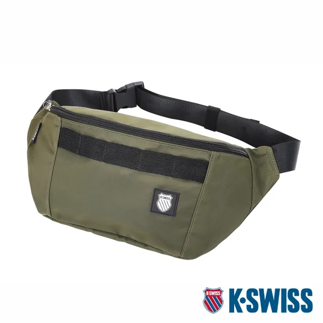 【K-SWISS】運動腰包 Fanny Pack-橄欖綠(BG367-397)