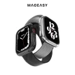 【MAGEASY】Apple Watch  9/8/7 41mm Odyssey Glossy Edition 奧德賽金屬手錶保護殼(通用最新S9)