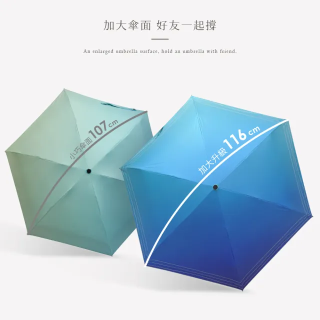 【雨之情】輕碳纖夢幻漸層折疊傘(雨傘/摺疊傘/晴雨傘/手開傘)