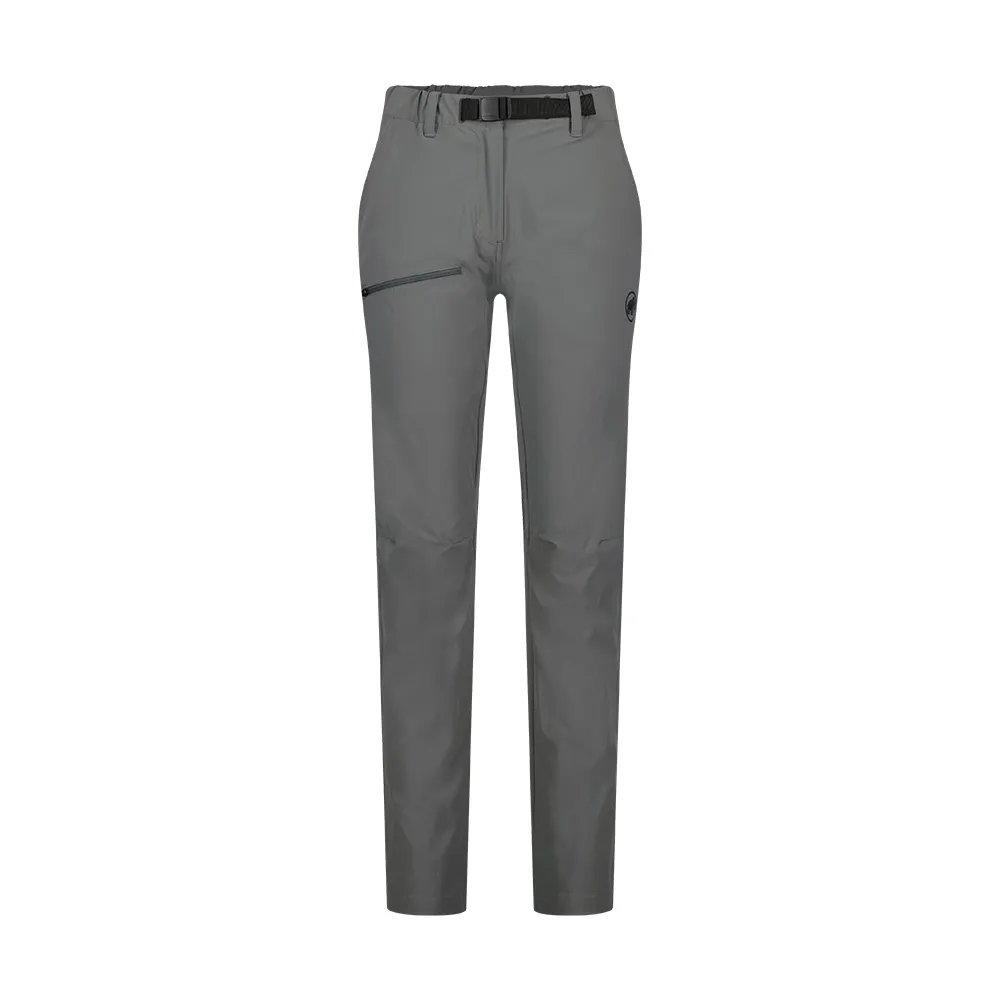 【Mammut 長毛象】Aegility Pants AF Women 日系機能舒適防潑水長褲 鋼鐵灰 女款 #1022-02240