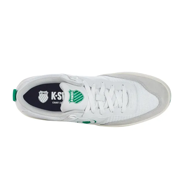 【K-SWISS】時尚運動鞋 K-Varsity-男-白/綠(09075-970)