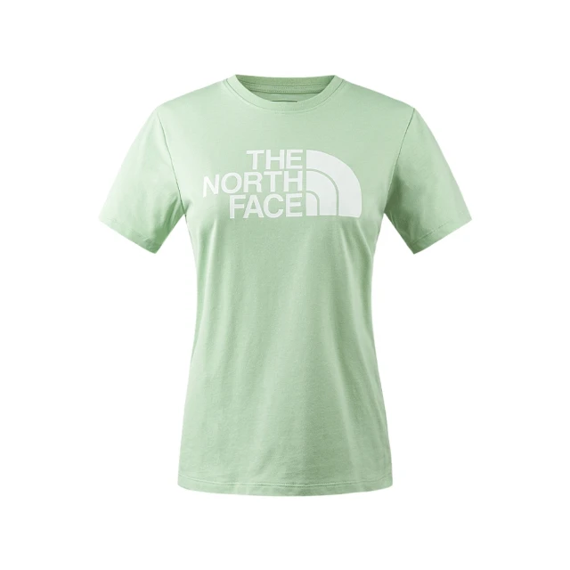 The North Face TNF 短袖上衣 吸濕排汗 W FOUNDATION LOGO S/S TEE - AP 女 綠(NF0A89QUI0G)