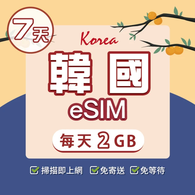 環亞電訊 韓國（每天2GB）-07天(24H自動發貨免等待免換卡 esim韓國 虛擬卡 韓國上網卡 環亞電訊)