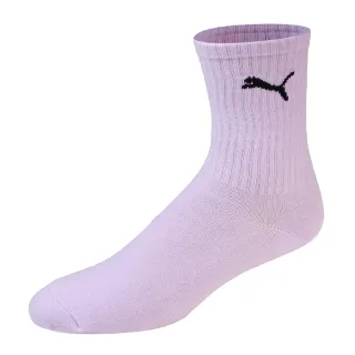 【PUMA】襪子 NOS Crew Socks 粉紫 男女款 長襪 中筒襪 台灣製 單雙入(BB1345-06)