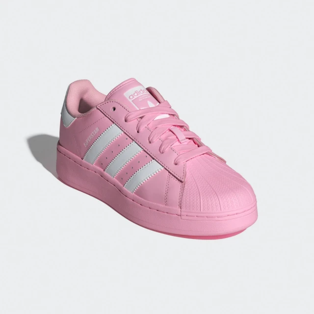 adidas 愛迪達adidas 愛迪達 休閒鞋 女鞋 運動鞋 三葉草 SUPERSTAR XLG W 粉白 ID5733