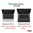 【ZIYA】Macbook Pro14/Pro16 鍵盤保護膜 環保矽膠材質 中文注音(經典色系)