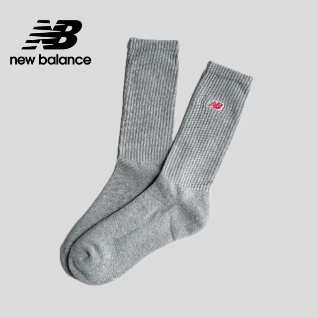 【NEW BALANCE】NB 刺繡LOGO舒適棉襪_LAS33761LGH_中性_淺灰色