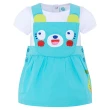 【tuc tuc】女童 白T恤+藍小熊吊帶裙 9M~18M MD010514(tuctuc newborn 套裝)